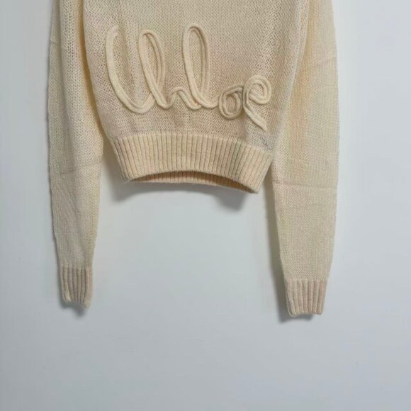 Chloé Logo alpaca and silk sweater - Picture 7 of 13